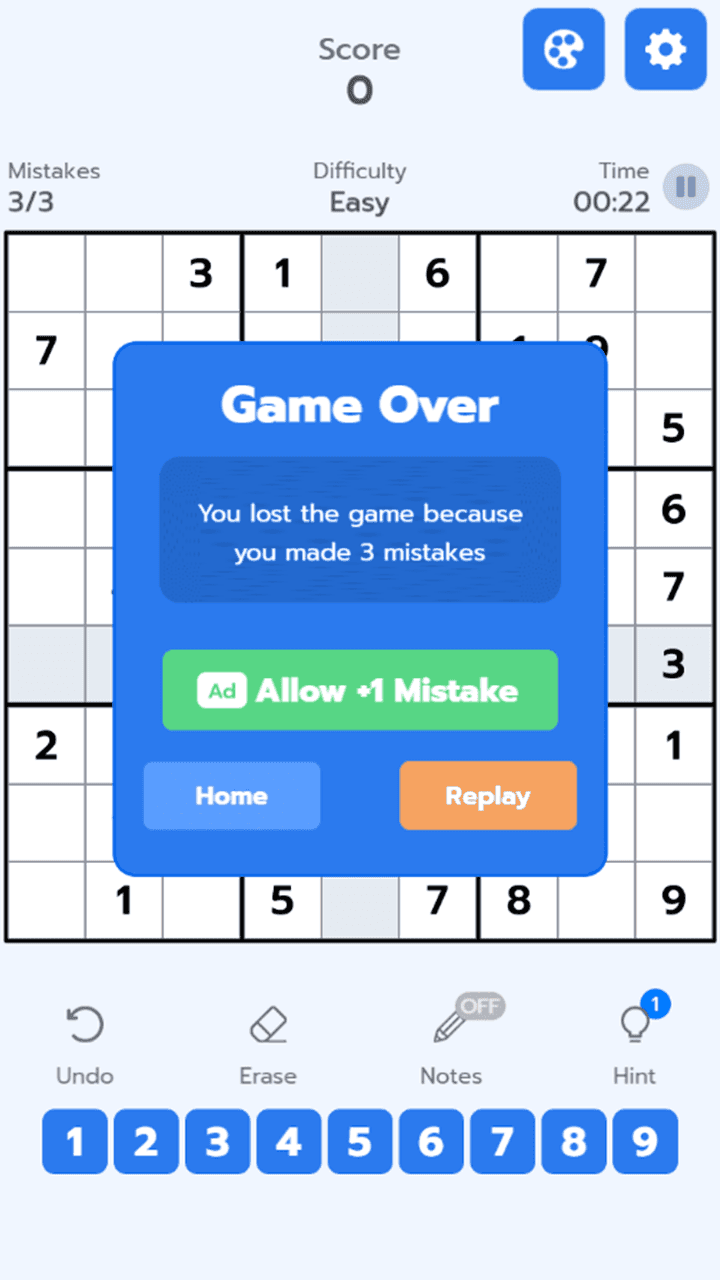 Sudoku Classic screenshot 2