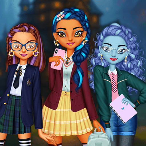 Monster Girls Back To School — free browser game cover
